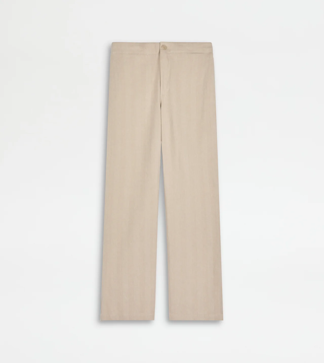 【トッズ】最新の2026年春夏コレクションから登場した「シルク ミックス リネン ドローストリング パンツ」