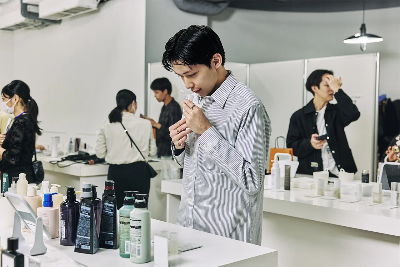 美容フェス 試用の様子