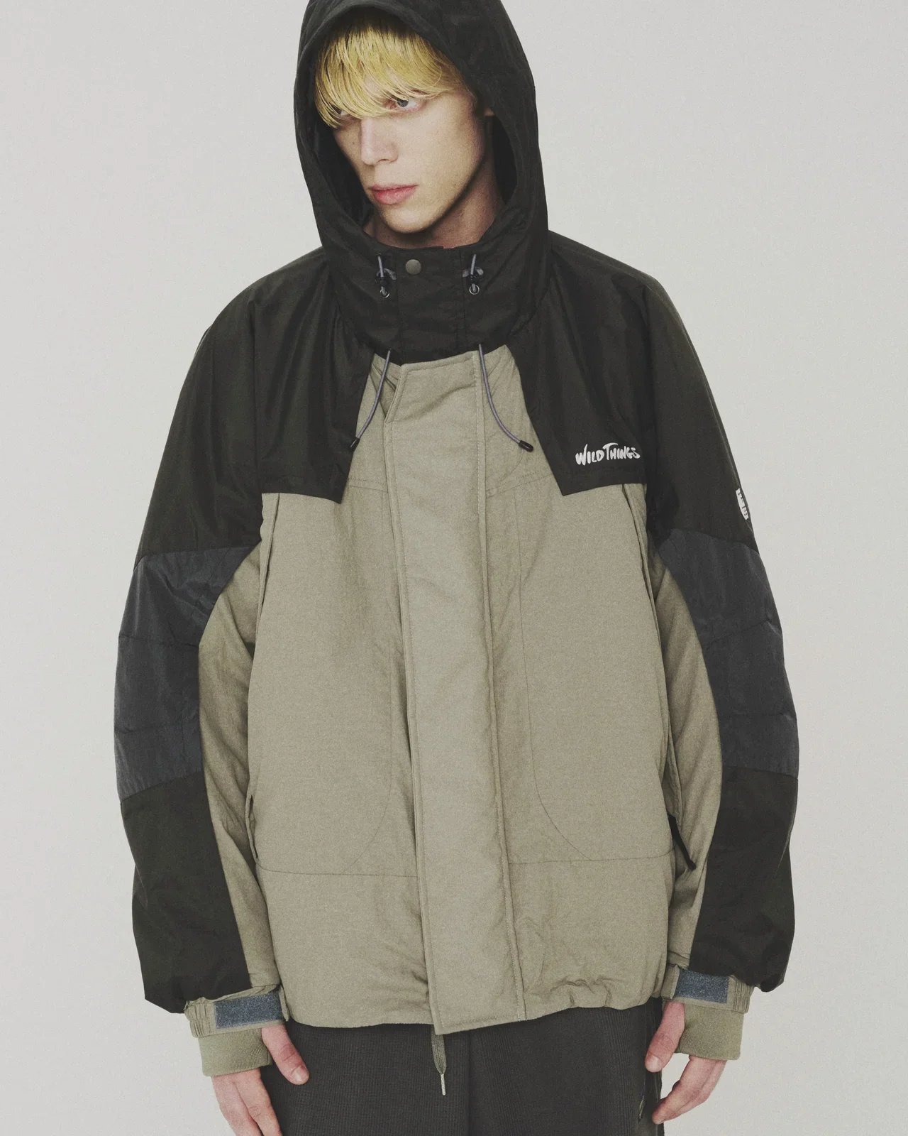 elephant TRIBAL fabrics × WILD THINGS for ADAM ET ROPÉ EX DETACHABLE MONSTER PARKA