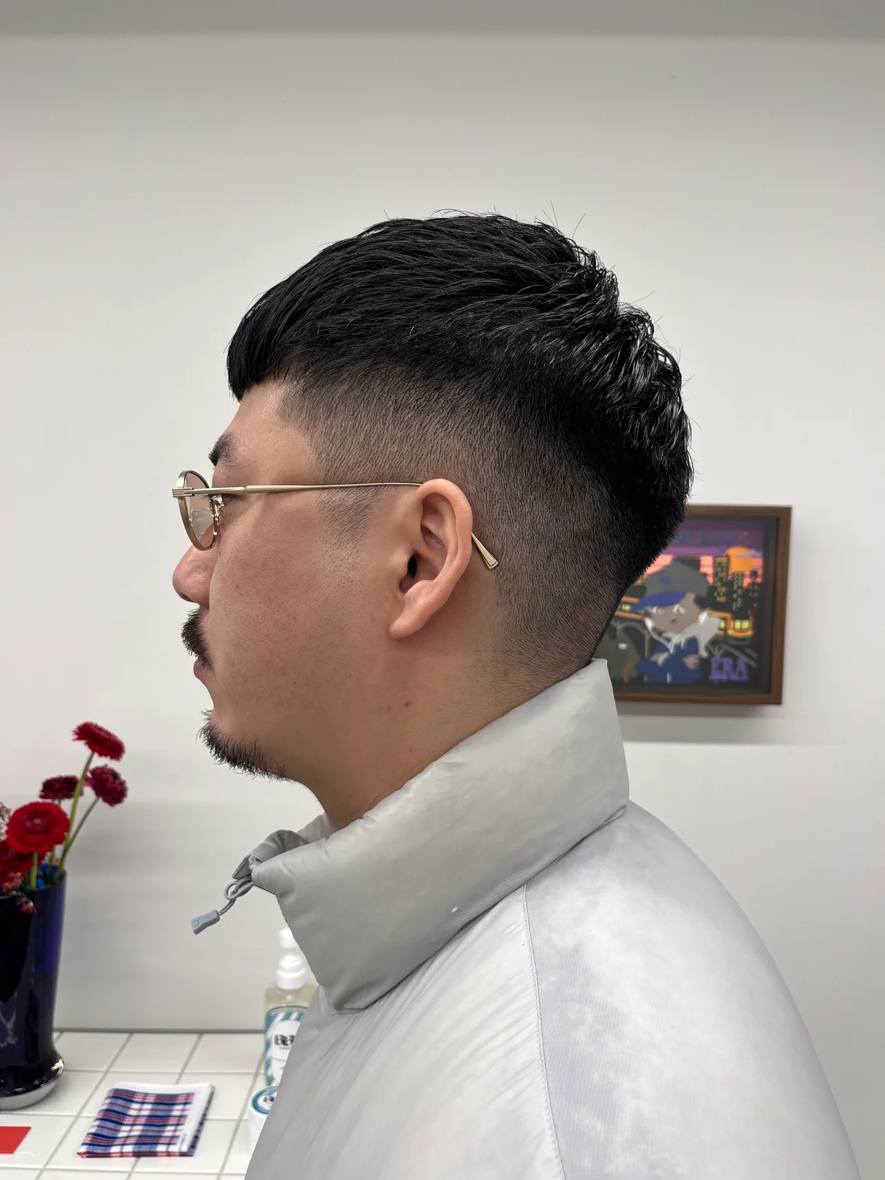 アイウェアがハマるクロップスタイル メンズヘア