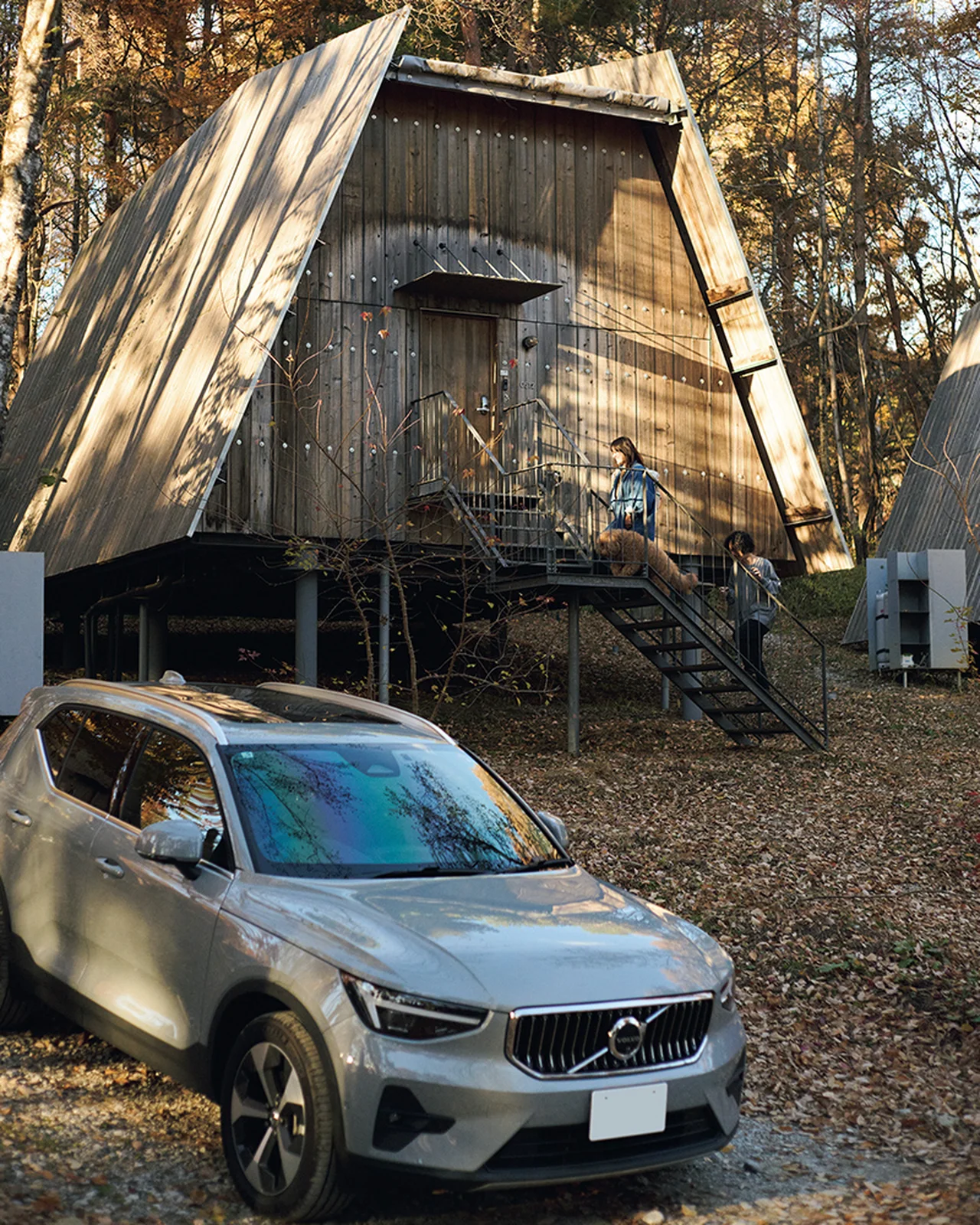 高床式の宿泊棟
