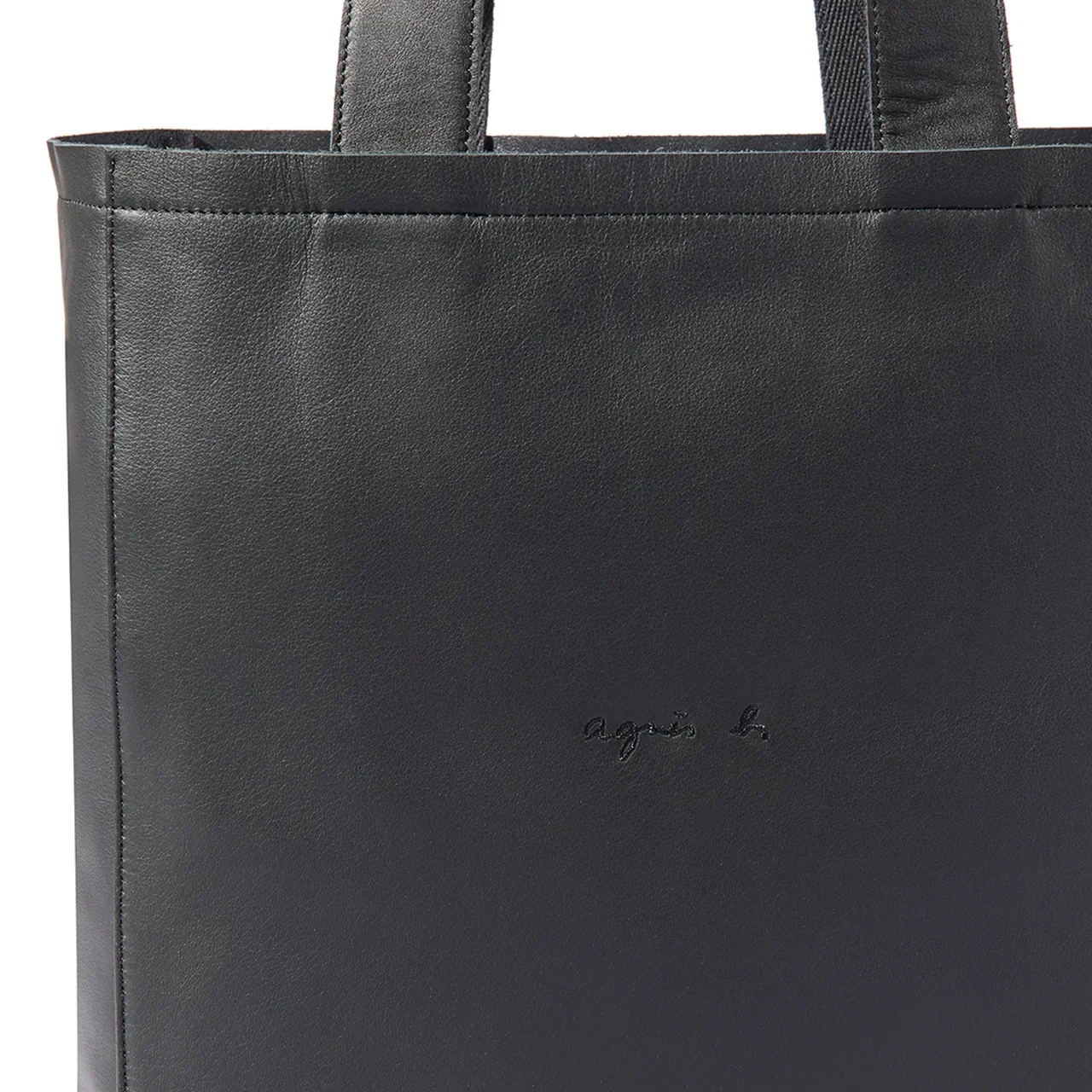 agnès b.｜Leather Tote Bag “Peter”