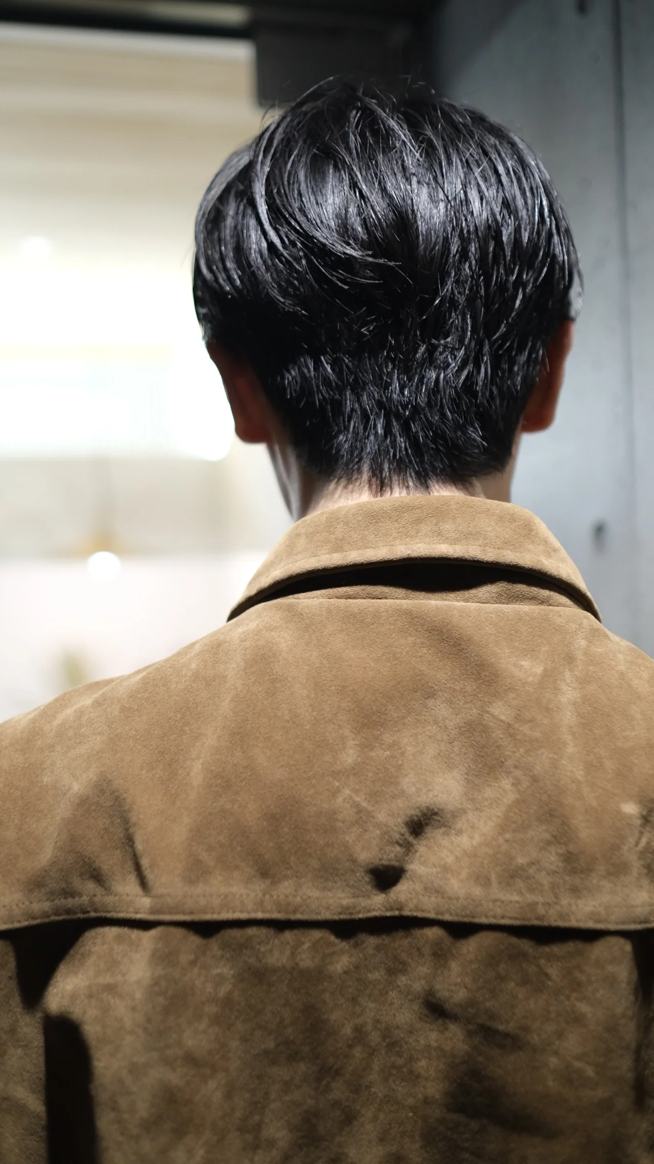 大人のセンターパート メンズヘア