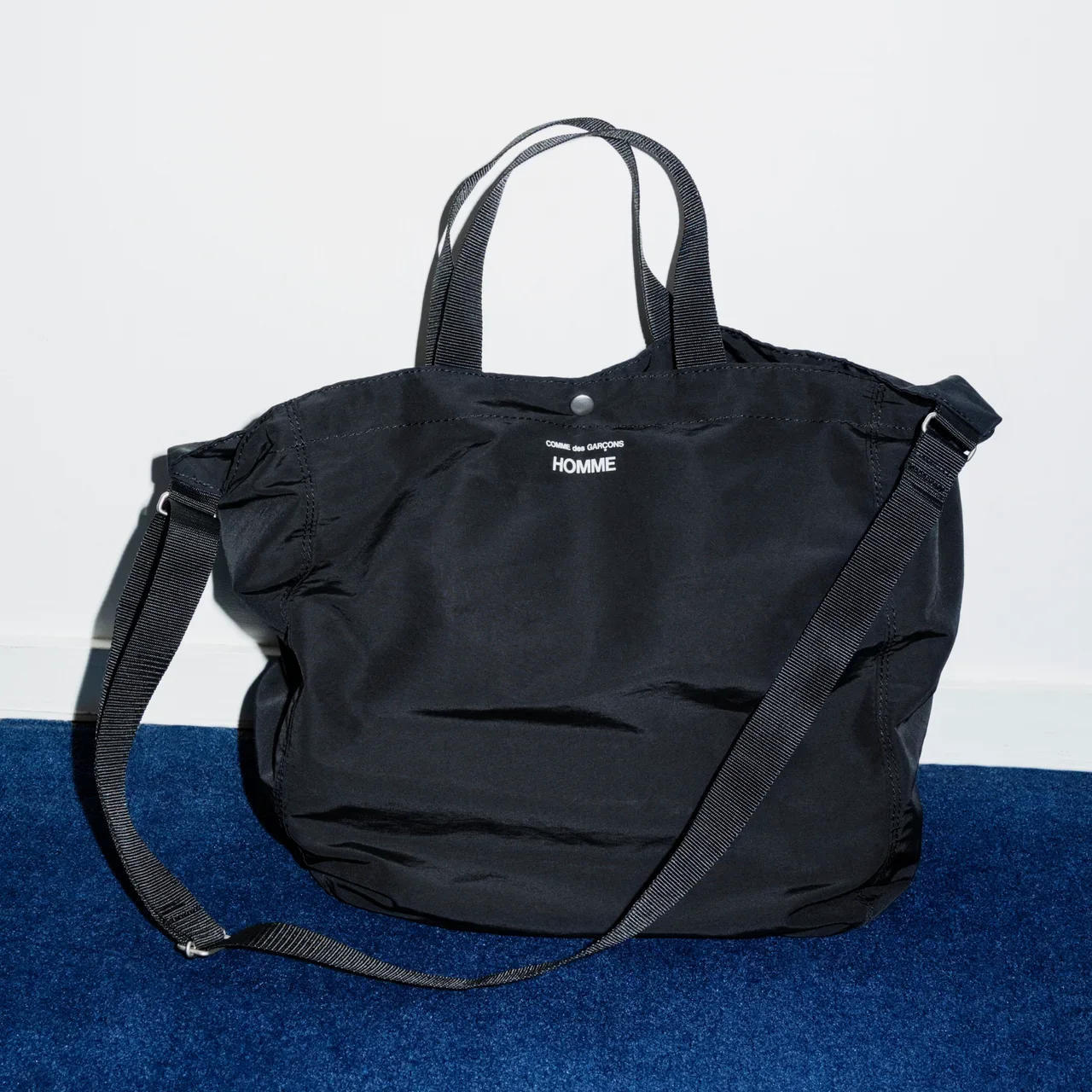 「コム デ ギャルソン・オム」の綿ナイロングログラン 2WAY BAG