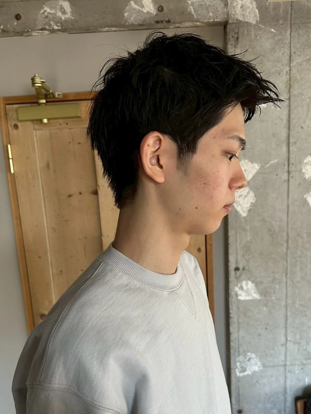柔らかい大人のショートヘア メンズヘア