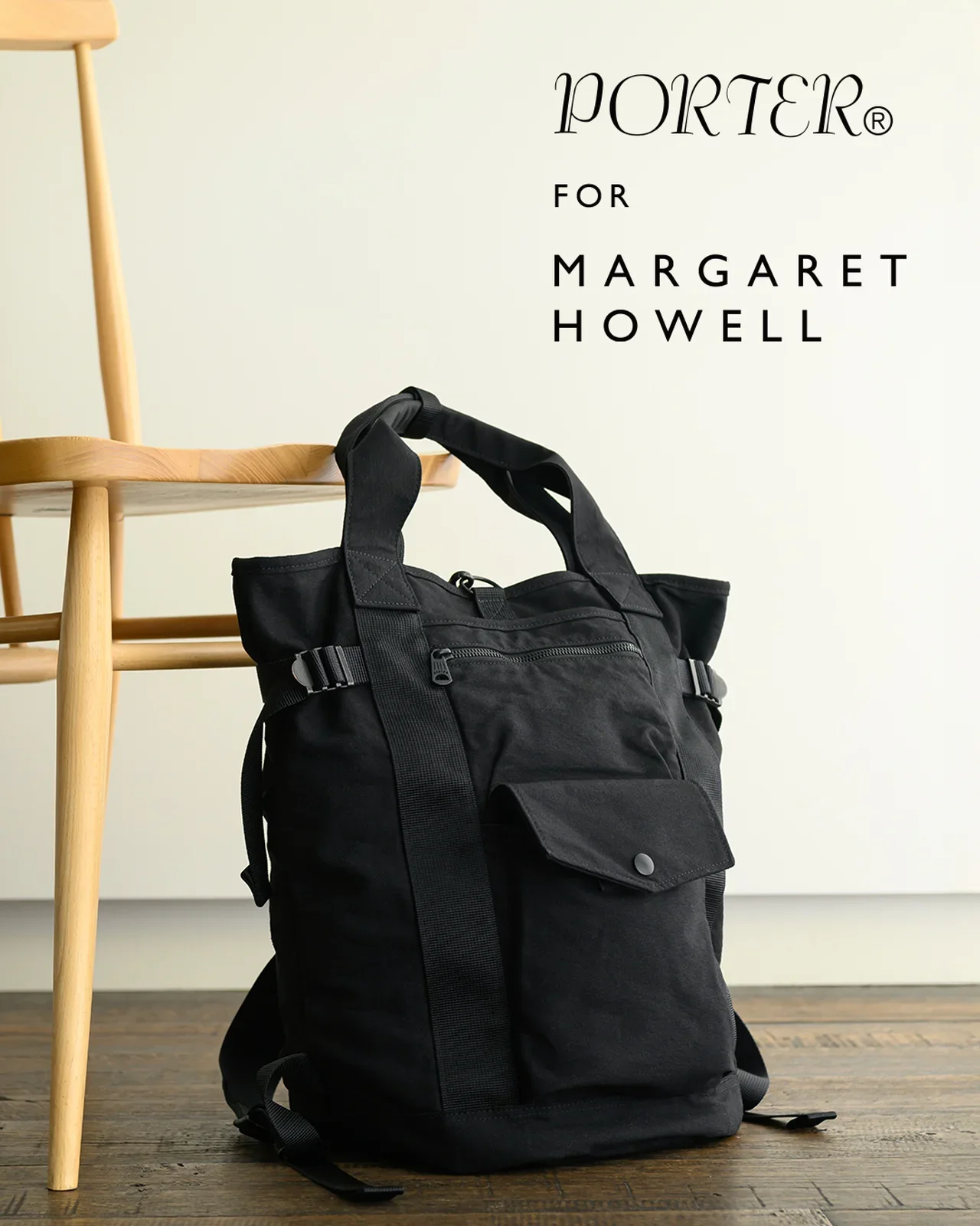 PORTER FOR MARGARET HOWELL｜COTTON NYLON CANVAS BAG