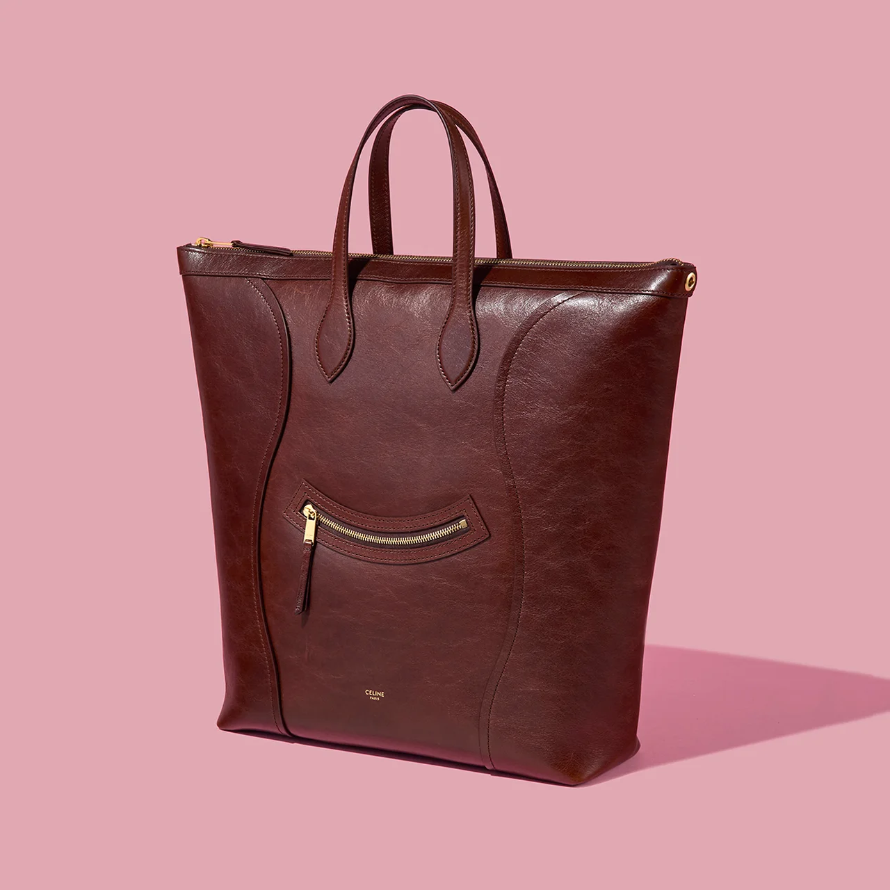 レザートートバッグ「バーティカル カバ ラゲージ」