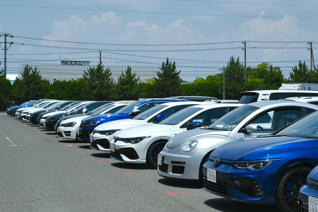 会場に招待されたフォルクスワーゲン車