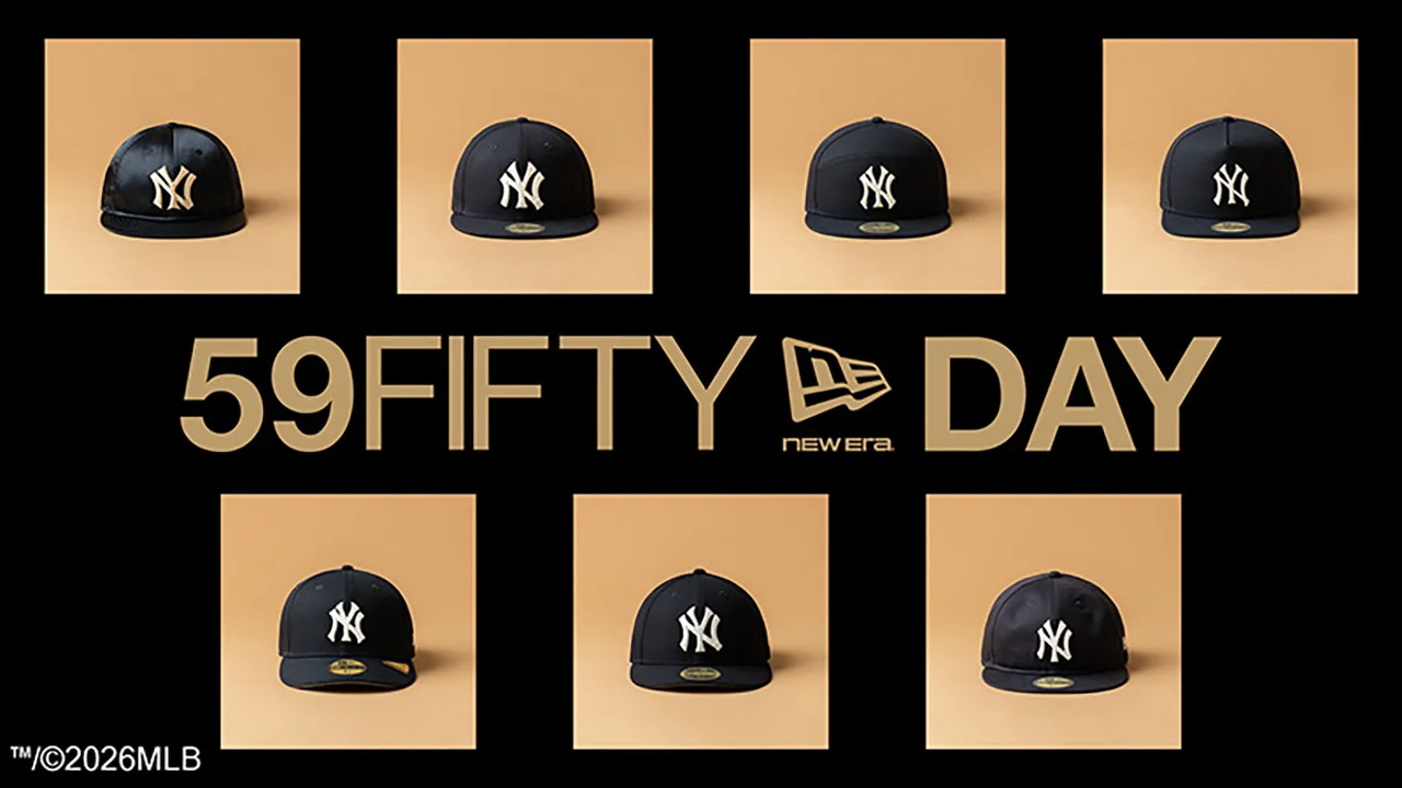 【差がつく大人のキャップ】5月9日はニューエラ「59FIFTY®」の日。名門チームロゴにひねりを加えた限定アイテムが続々登場 