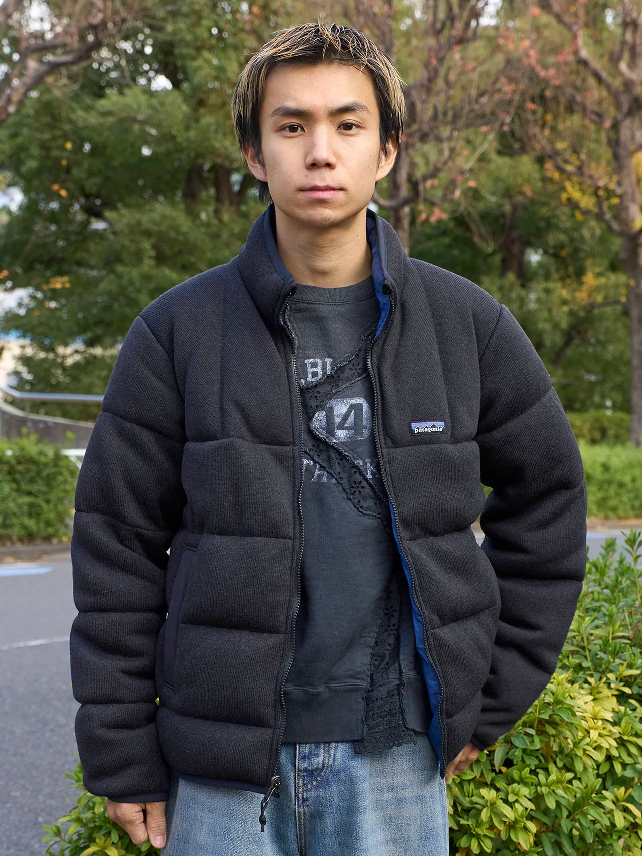 patagonia　ダウン着こなし