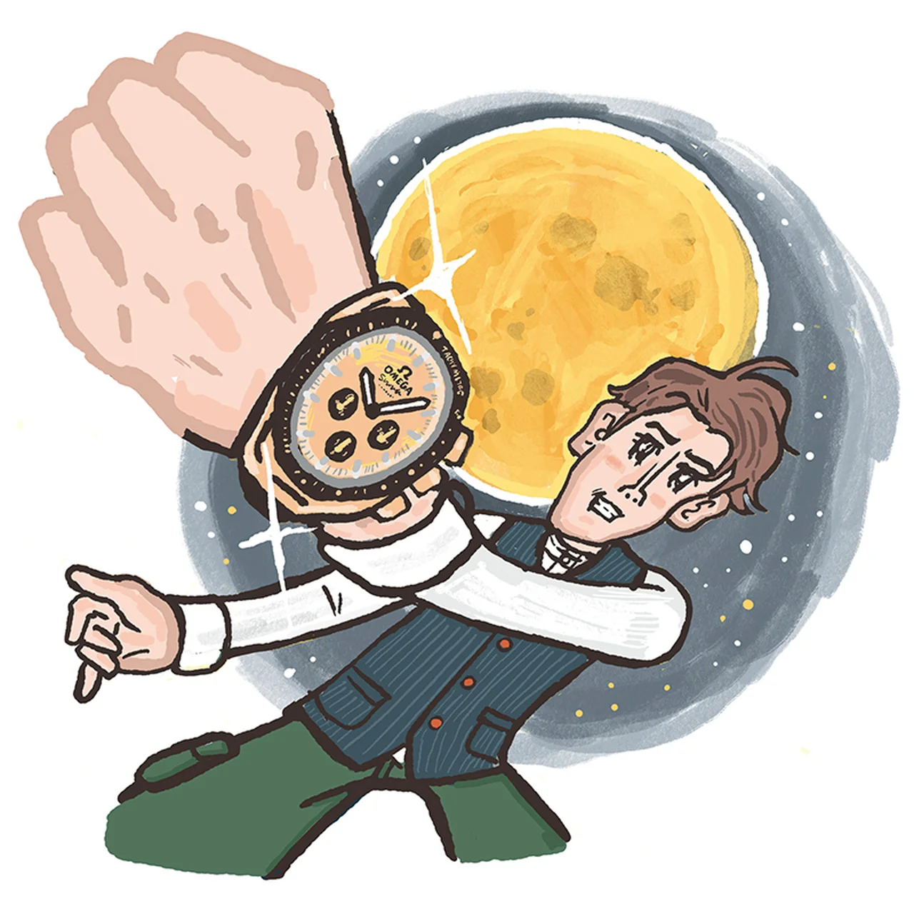 独自配合のゴールドが流行中 イラスト