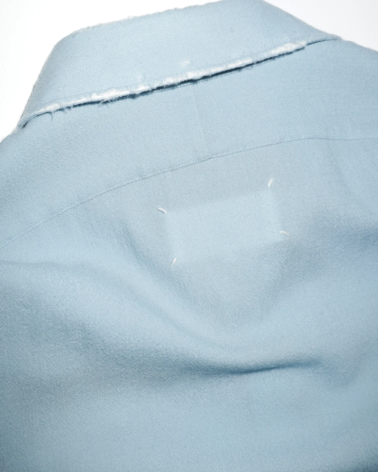 Maison Margielaのブルーシャツ 襟