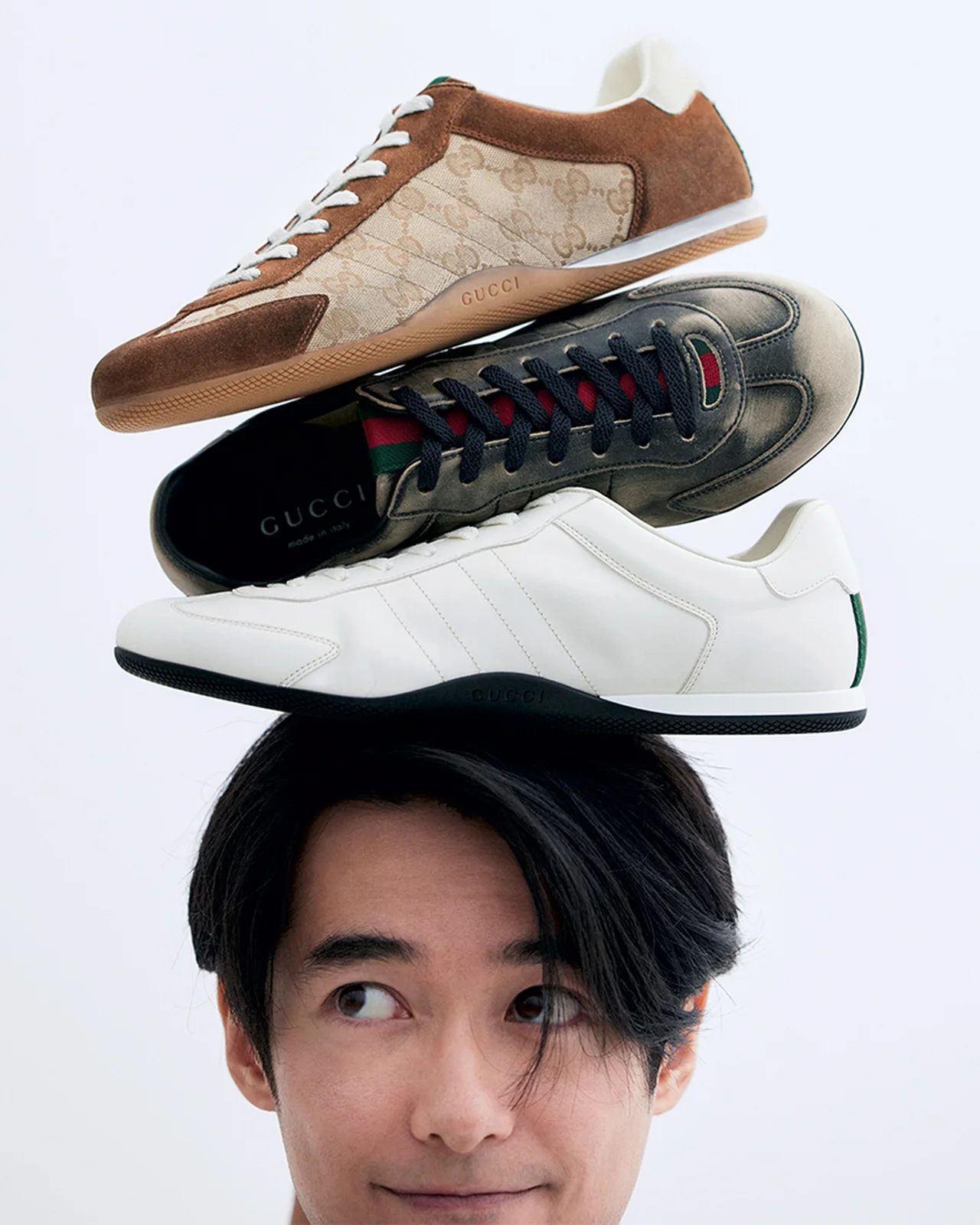 GUCCI｜薄底スニーカー「グッチ シフト」