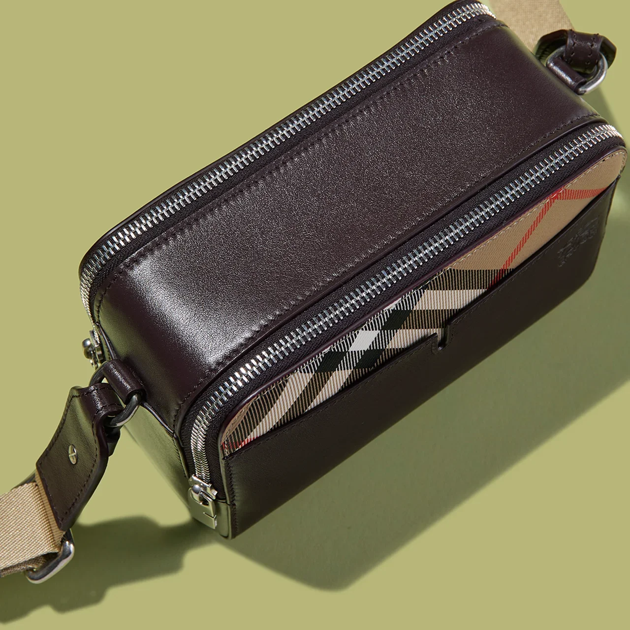 BURBERRY|Pop Check Crossbody Bag
