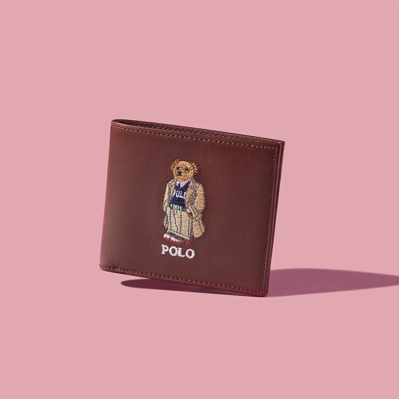 ポロ ベアが刺繍されたポロ ラルフ ローレンのカード&紙幣専用のスリムウォレット