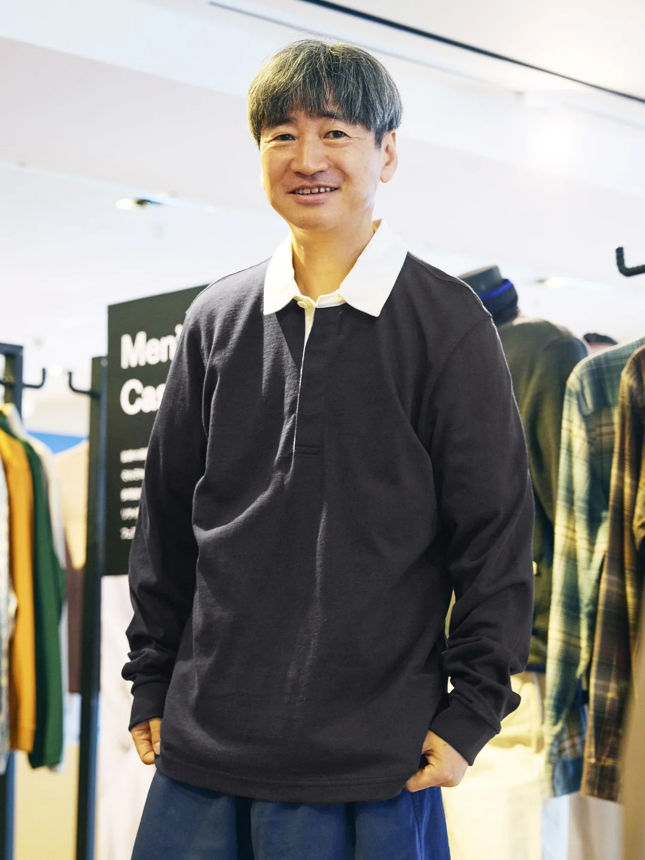 メンズ・ロングスリーブ・ラグビー・シャツ