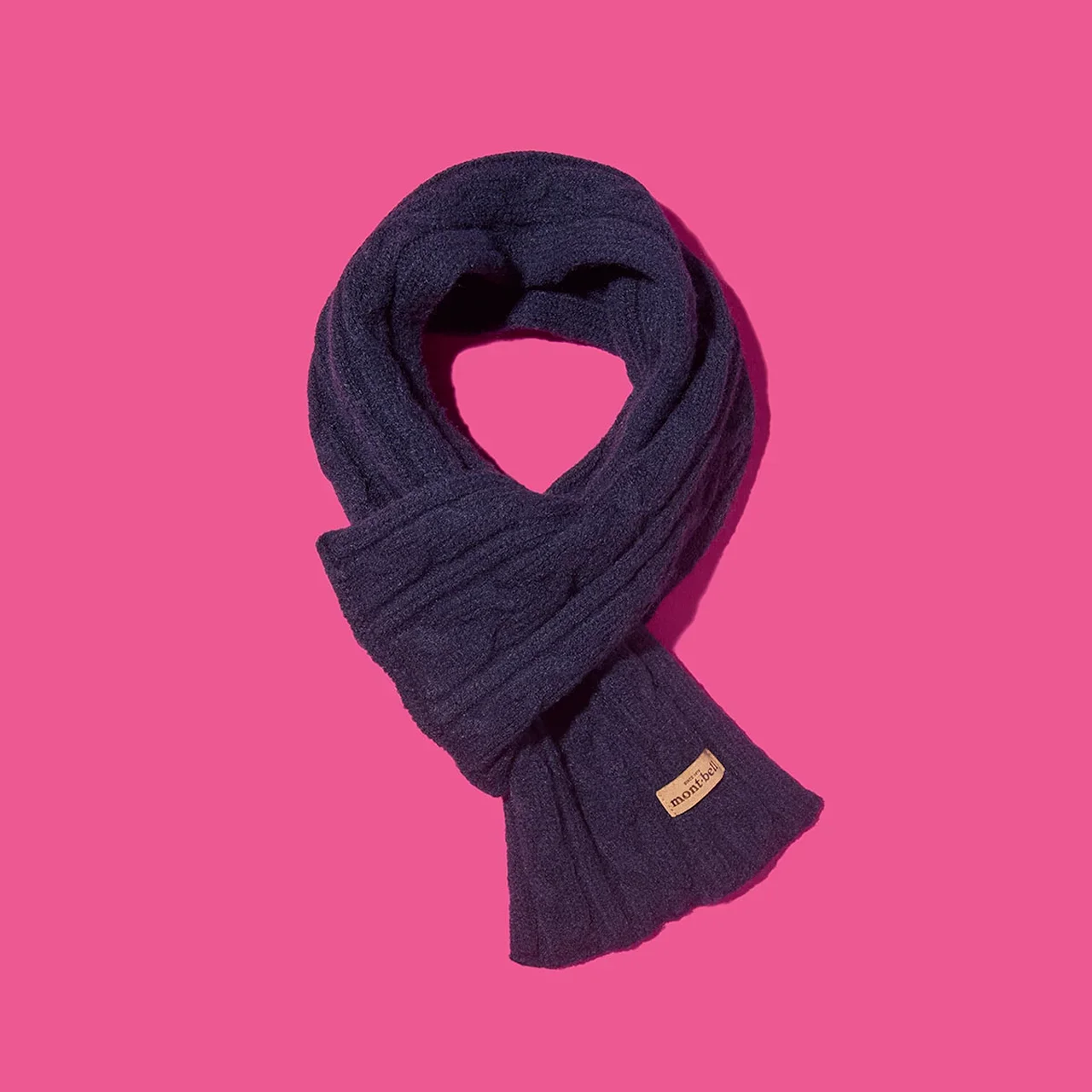 モンベル　ケーブルニットショートマフラー