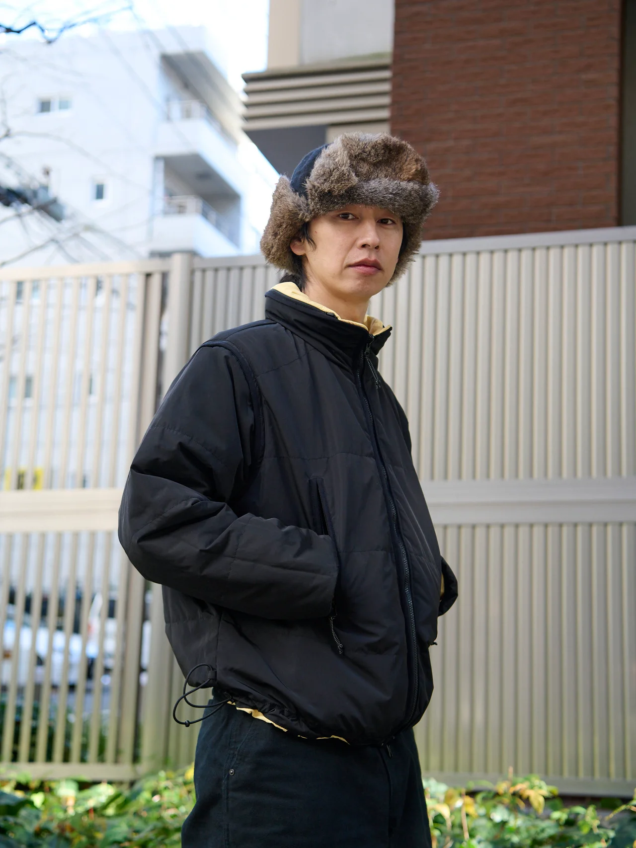 イエローとブラックとのリバーシブル仕様