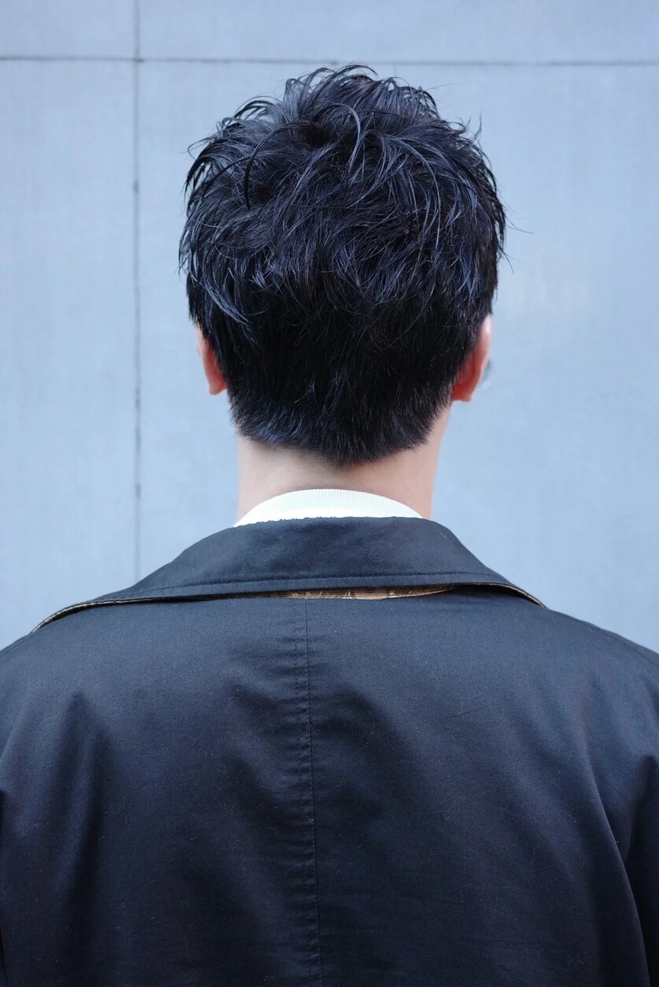 メンズヘア くせを活かしたショートへア