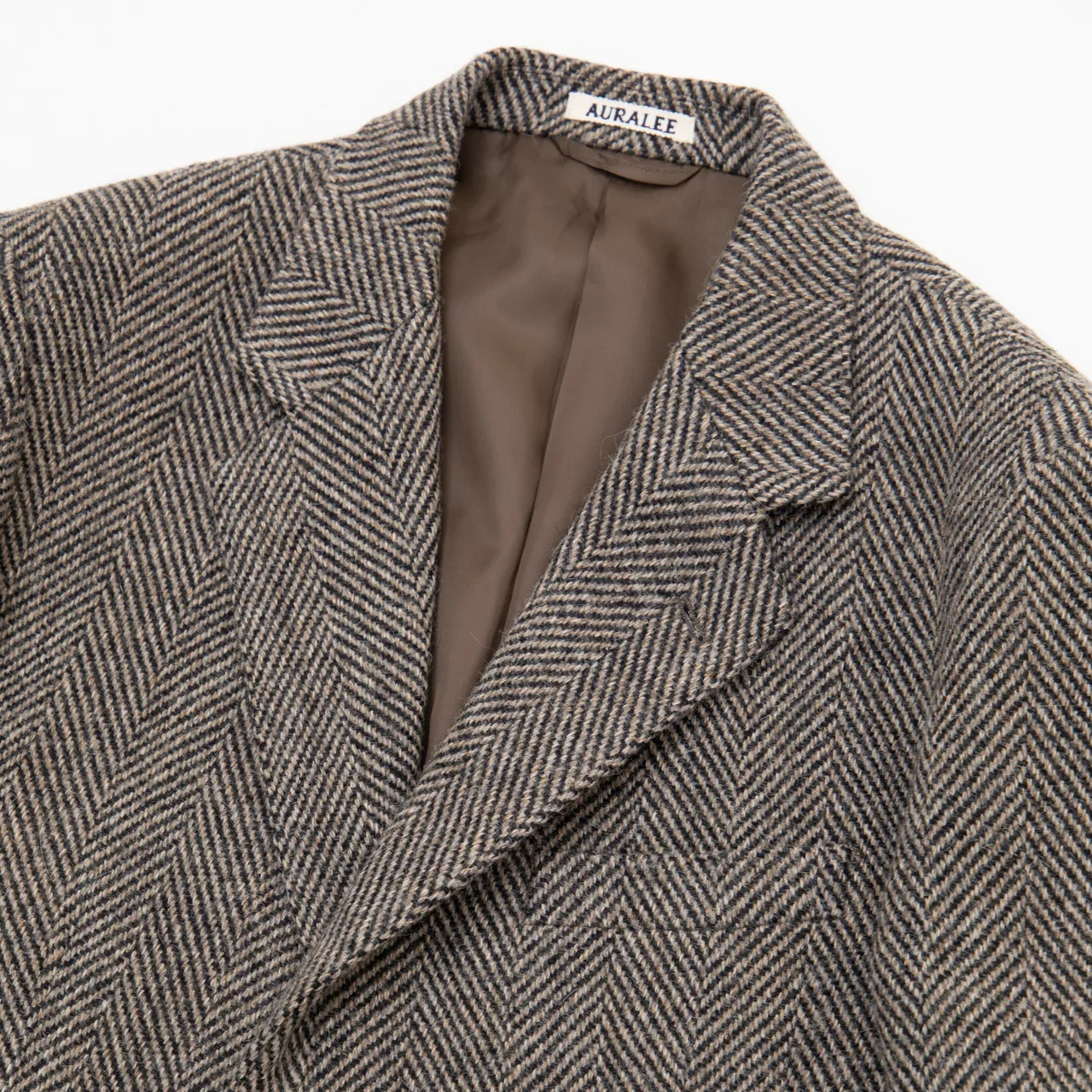 AURALEE｜LAMA SHETLAND WOOL TWEED OVER JACKET