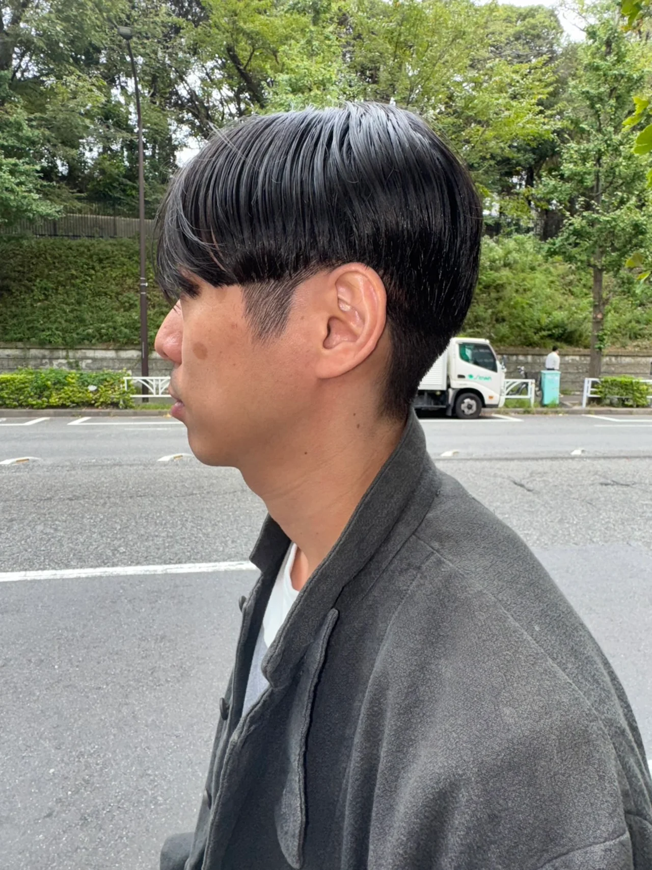 メンズヘア 刈り上げワンレングス