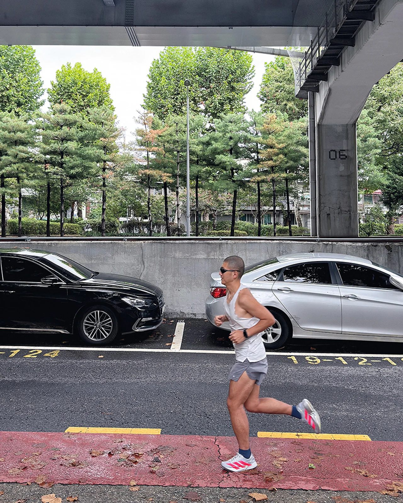 漢江沿いでのランニング