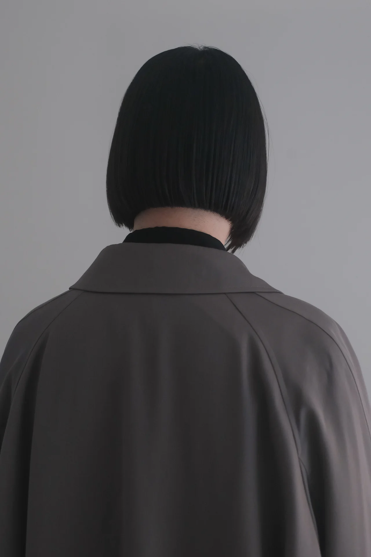 メンズヘア 前下がりが効いたワンレングスボブ