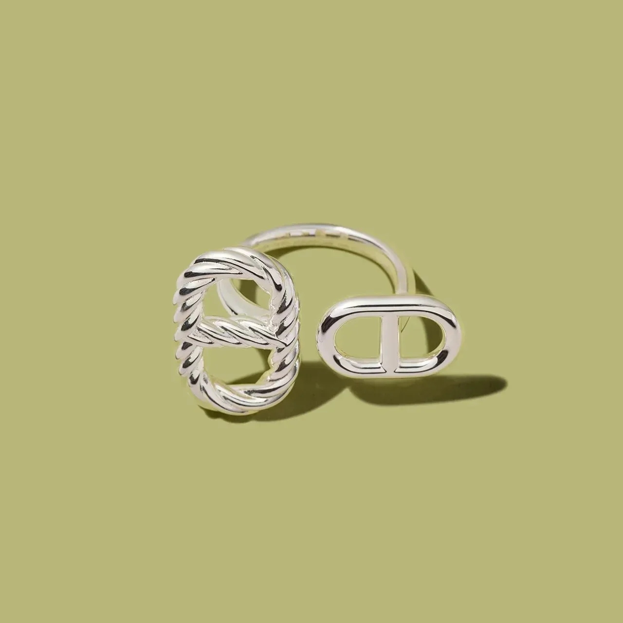 エルメス Ring ‘Chaîne d’Ancre Alea Ⅱ’ Torsade