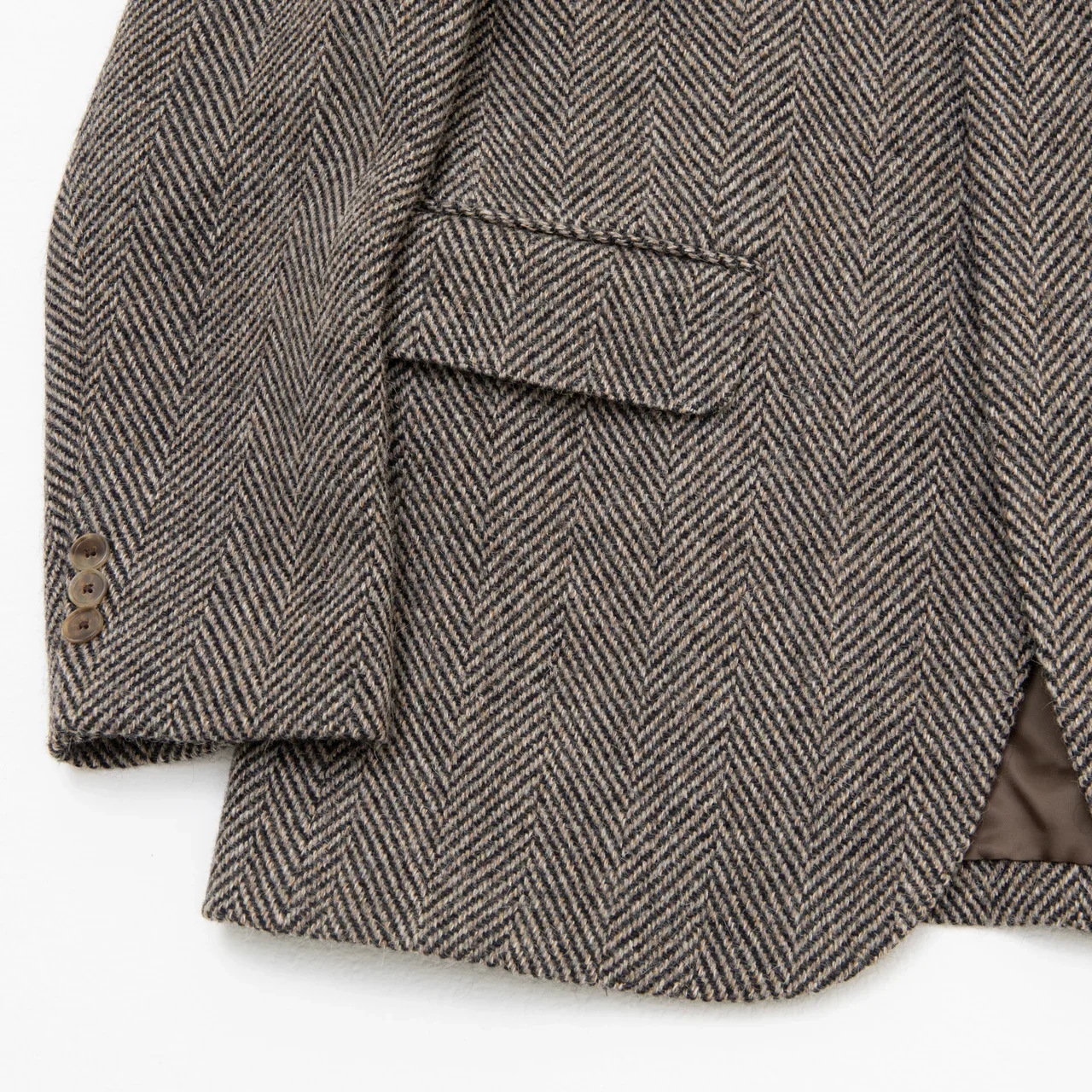 AURALEE｜LAMA SHETLAND WOOL TWEED OVER JACKET