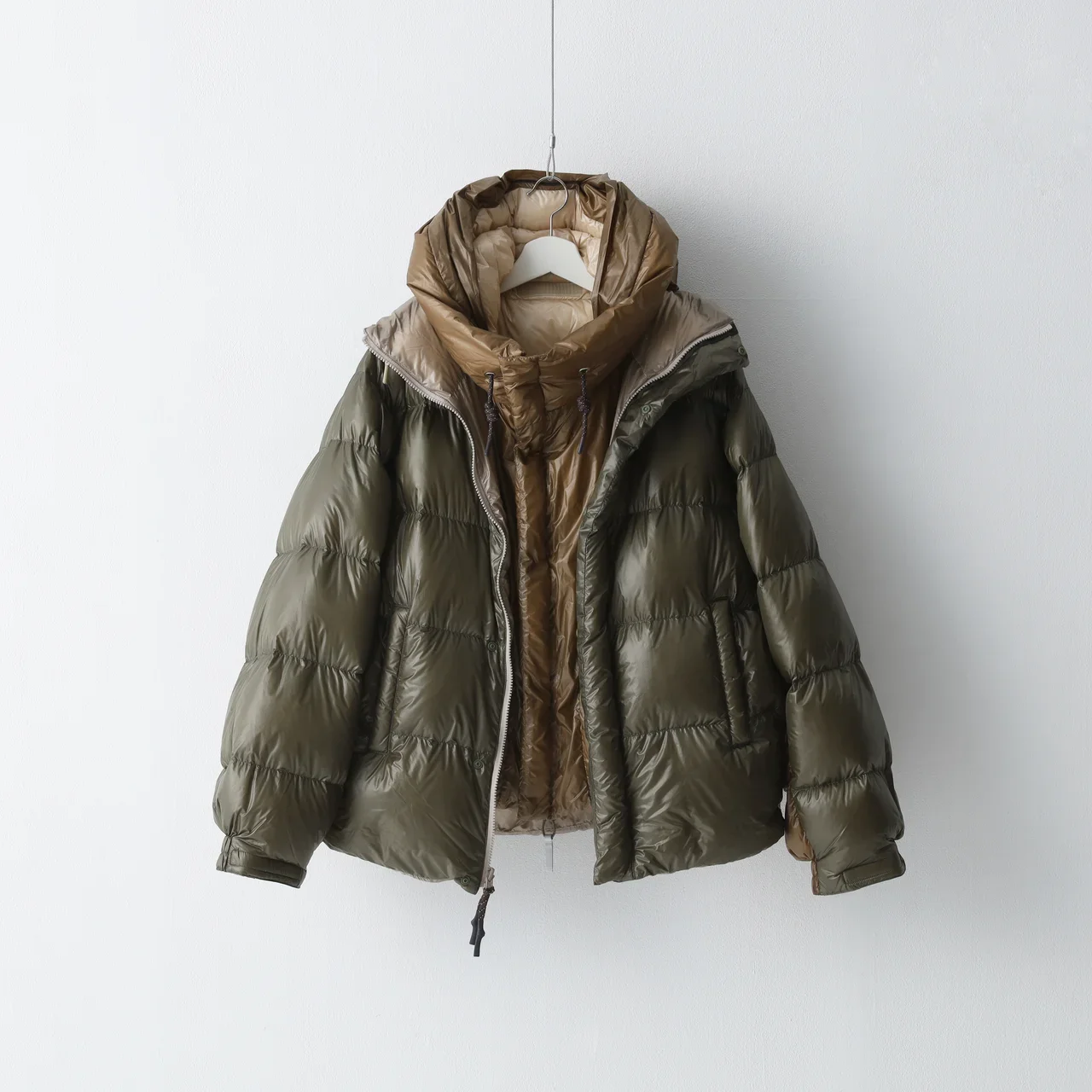 beautiful people×NANGA｜multilayering down vest blouson