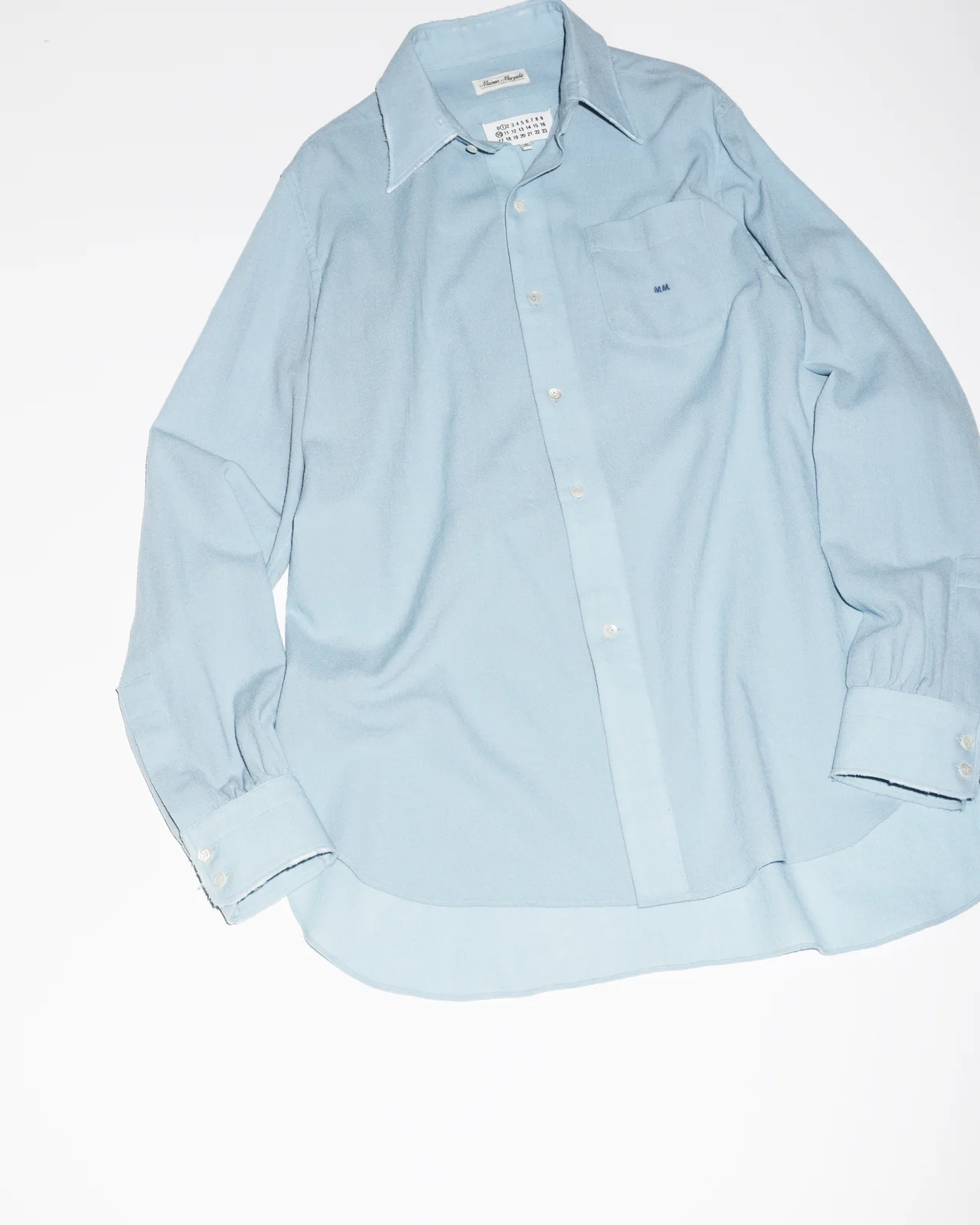 Maison Margielaのブルーシャツ