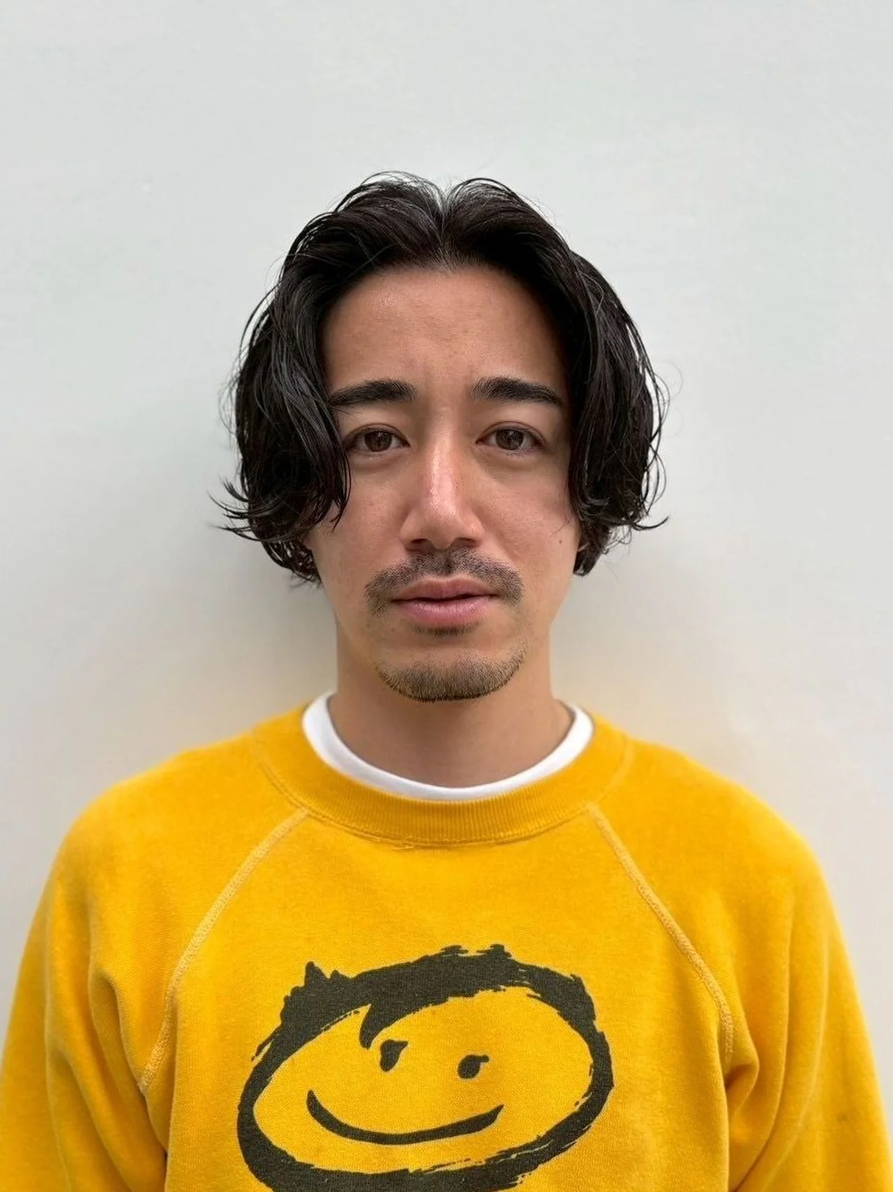 メンズヘア 色気のあるショートボブの正面