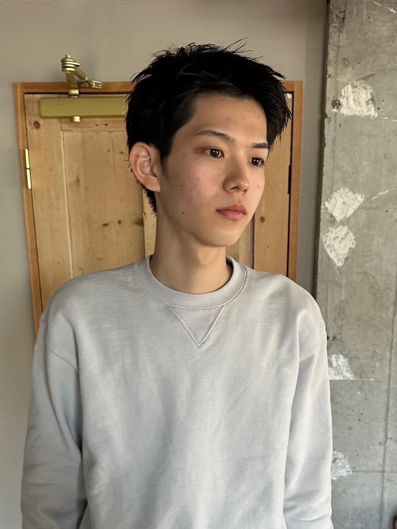 柔らかい大人のショートヘア メンズヘア