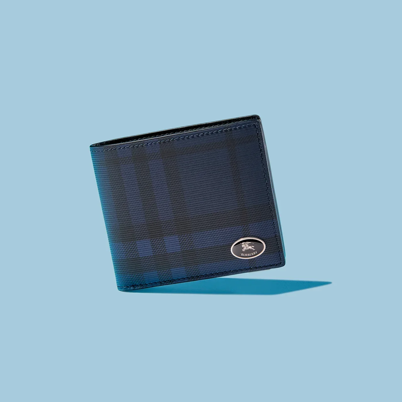BURBERRY|Check Bifold Coin Wallet