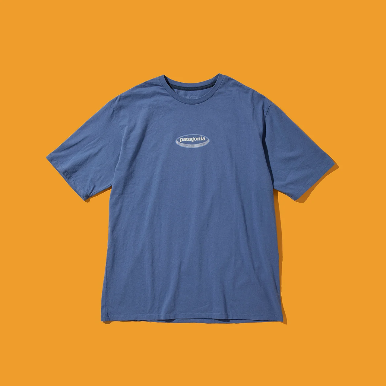 パタゴニアのメンズ・ロング・ウェイ・ラウンド・オーガニック・Tシャツ