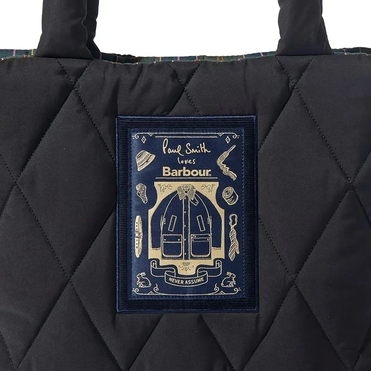 Barbour × Paul Smith|Quilting Totebag