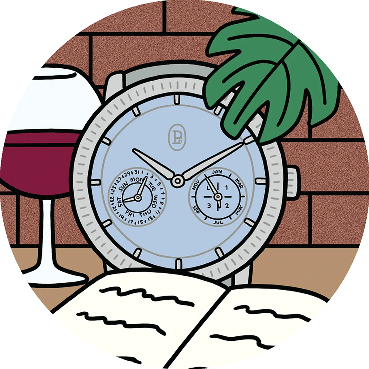 高品質なケースで自己満足にふける イラスト