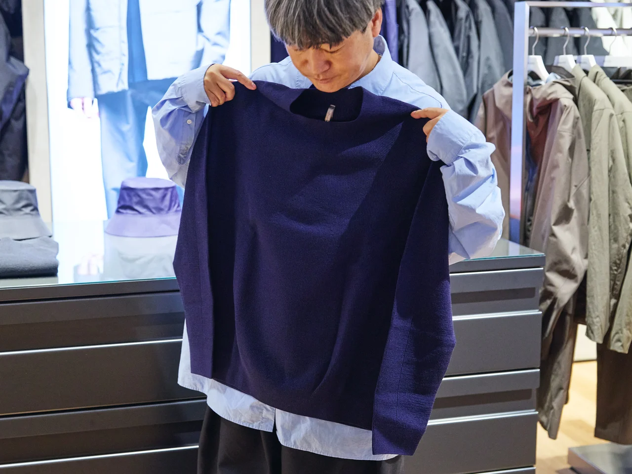 コニック ウール ミッドレイヤー　￥59,400