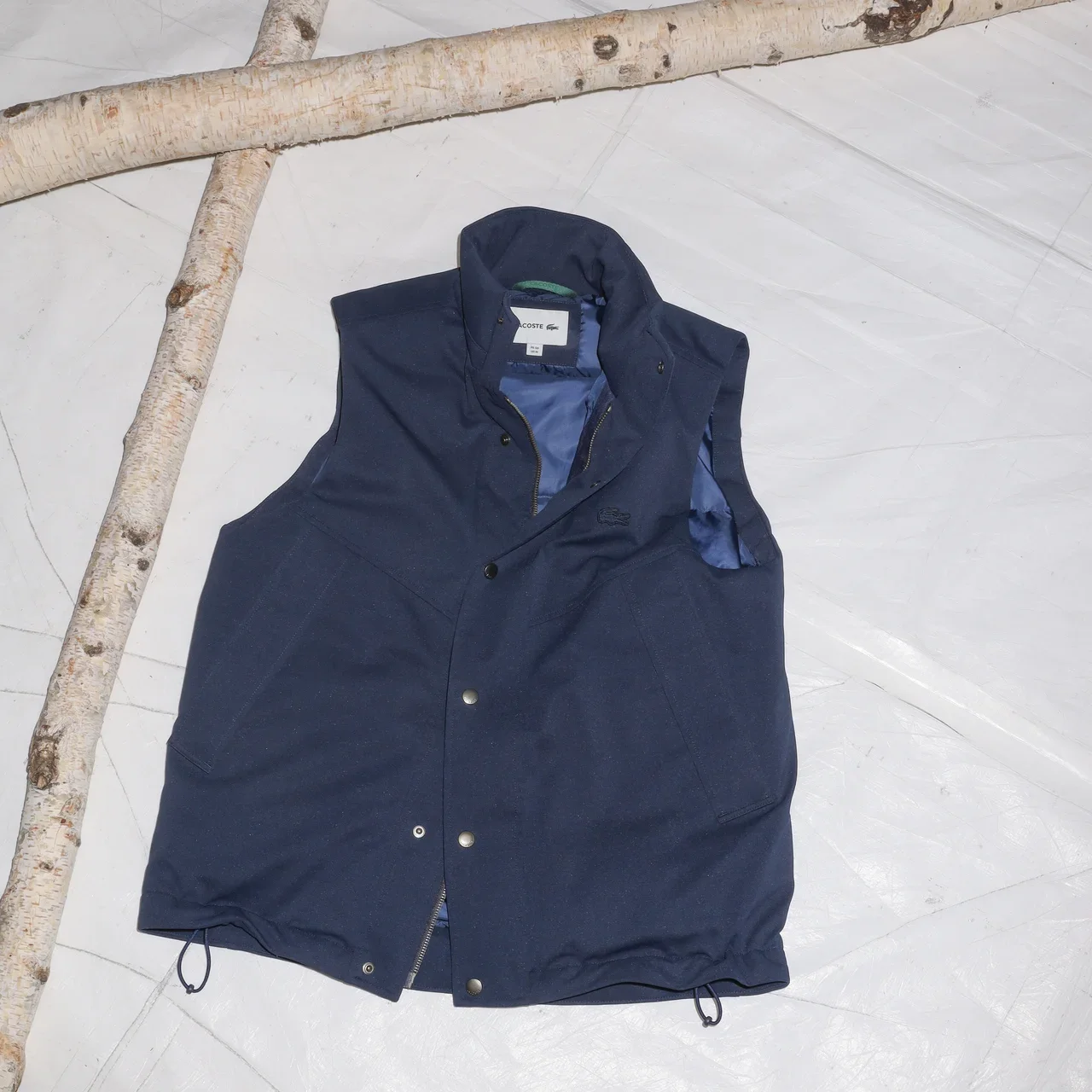 LACOSTE｜polyester pique down vest