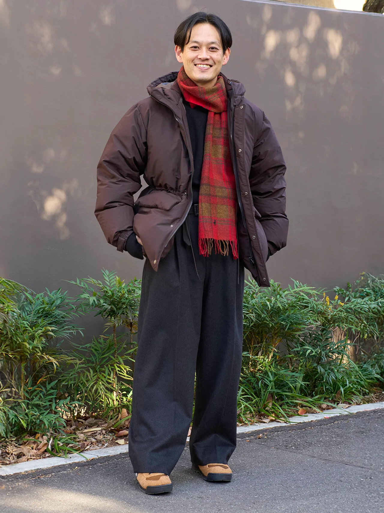 グリーンレーベルリラクシングのDICROS フード ダウン ブルゾン