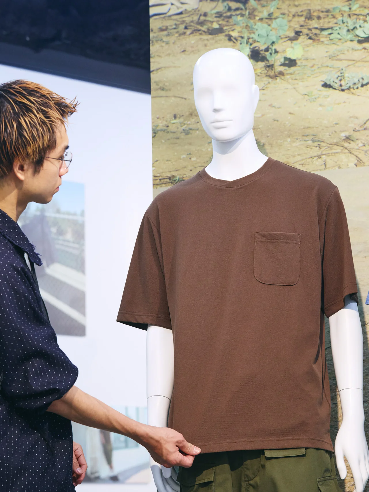 「ジーユー×エンジニアド ガーメンツ」スタイリスト瓜坂拓海　Tシャツ