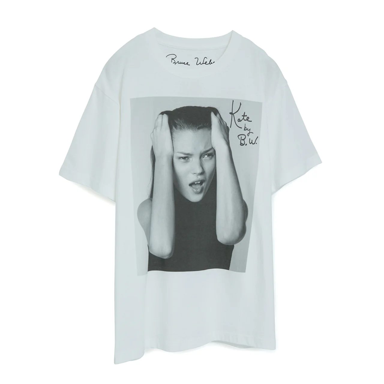 カラーブラックモデル kate moss カルバンクライン Tシャツ forty weber