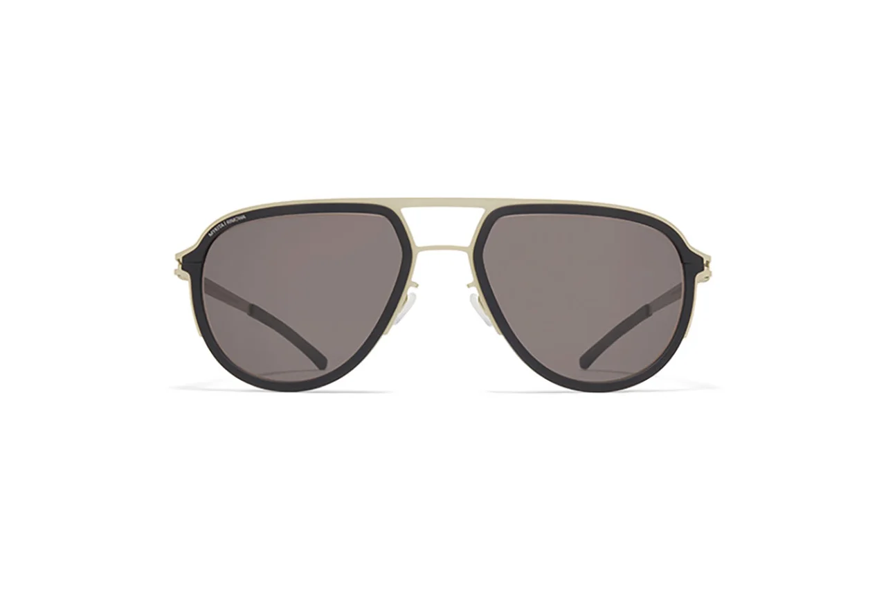 MR006 -アビエーターシェイプのチタン/ブラック