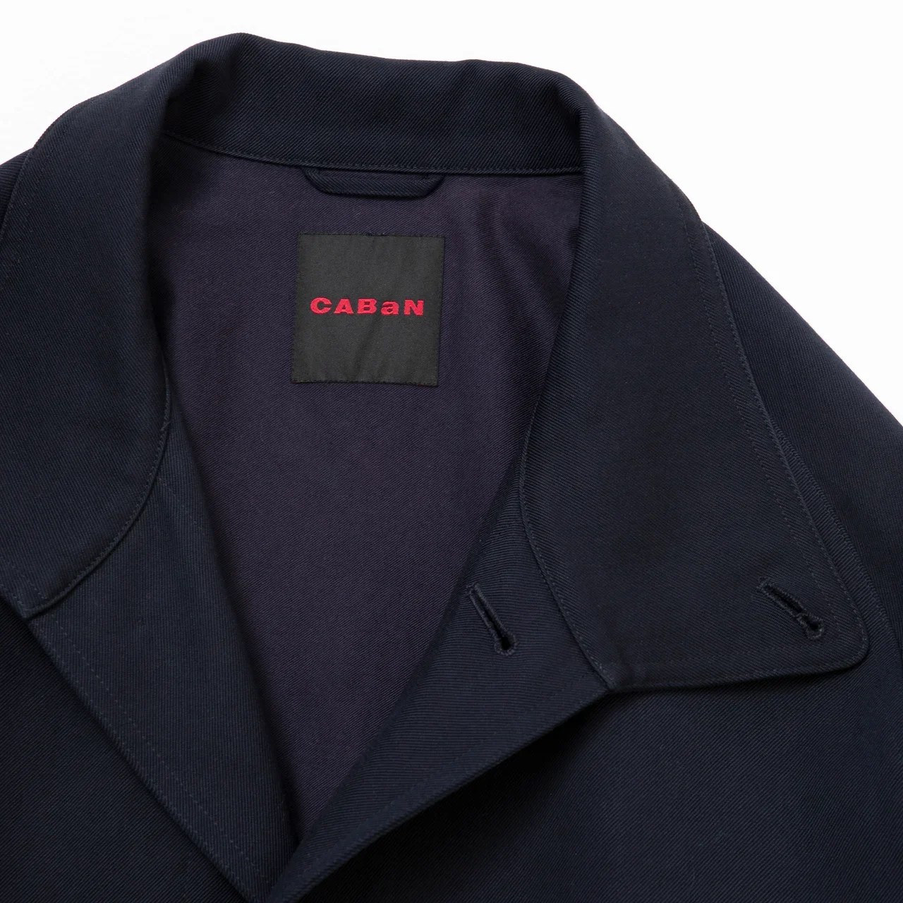 CABaN|ウールギャバジン スタンドカラーコート