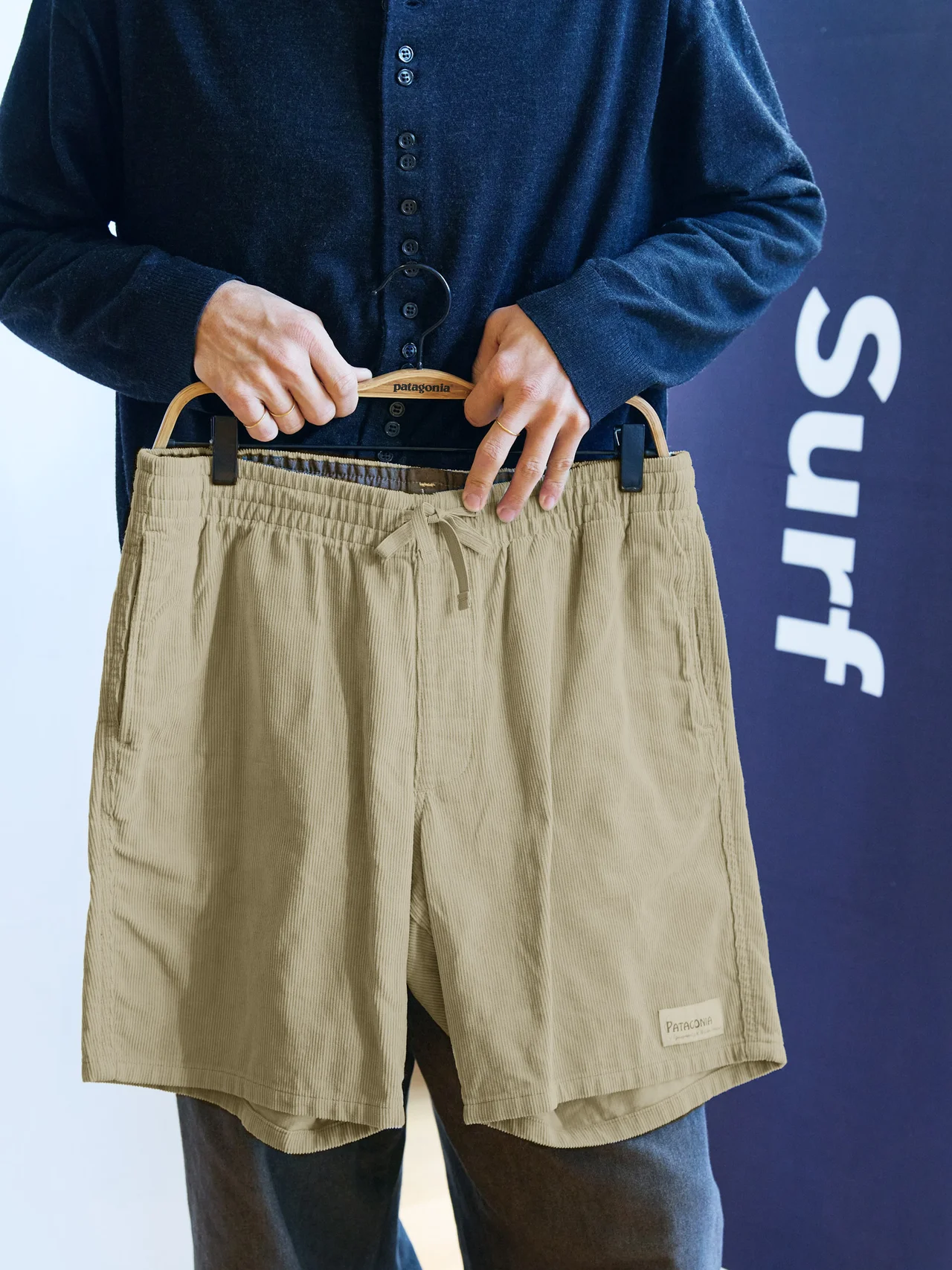 メンズ・コーデュロイ・バレー・ショーツ　￥13,200