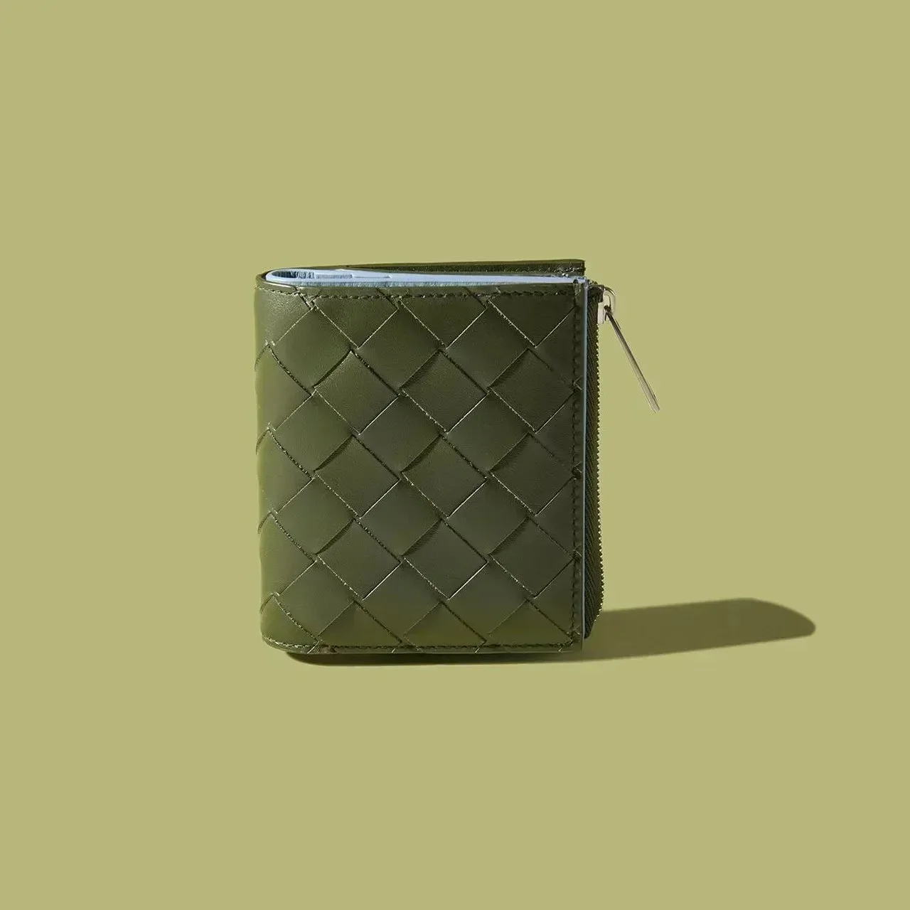 BOTTEGA VENETA|BI-FOLD ZIP WALLET