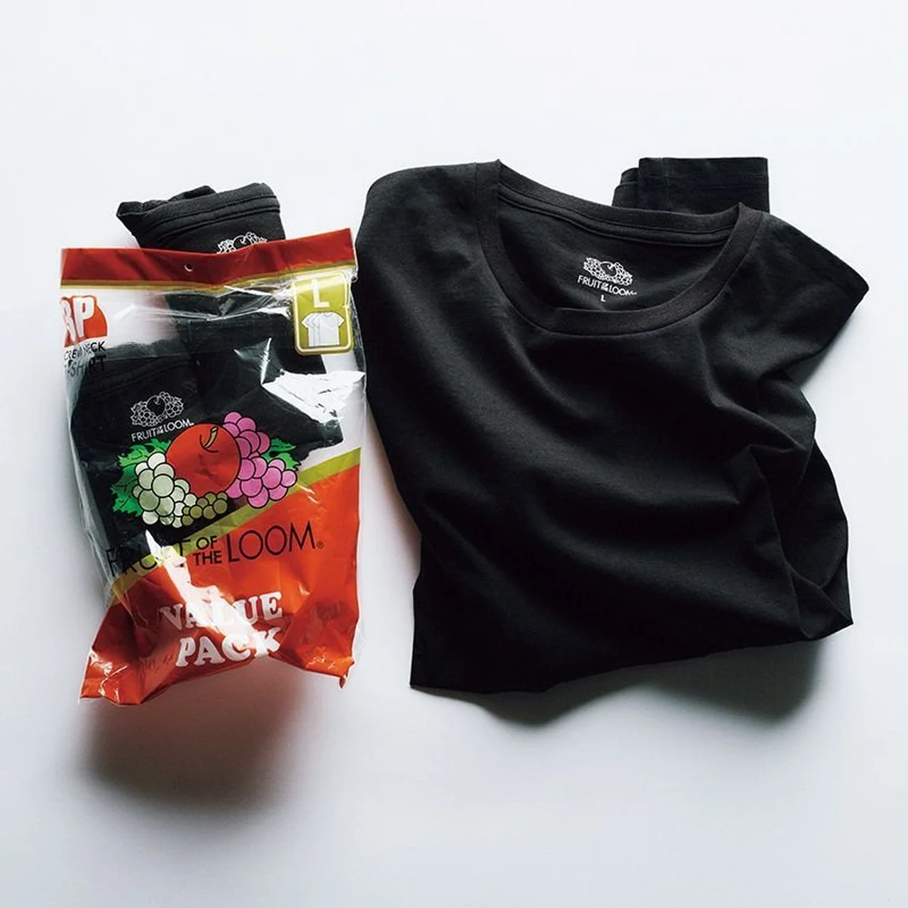 FRUIT OF THE LOOMのクルーネックパックTシャツ（3枚パック）