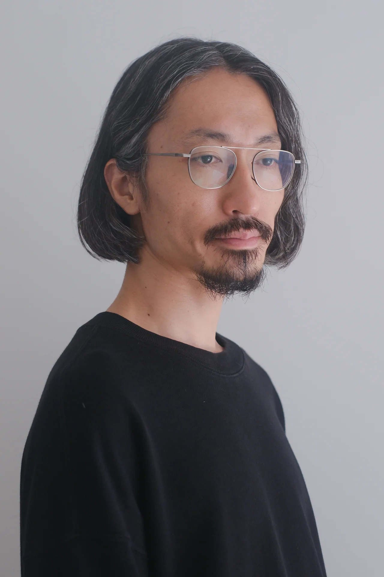 白髪のボブスタイル メンズヘア