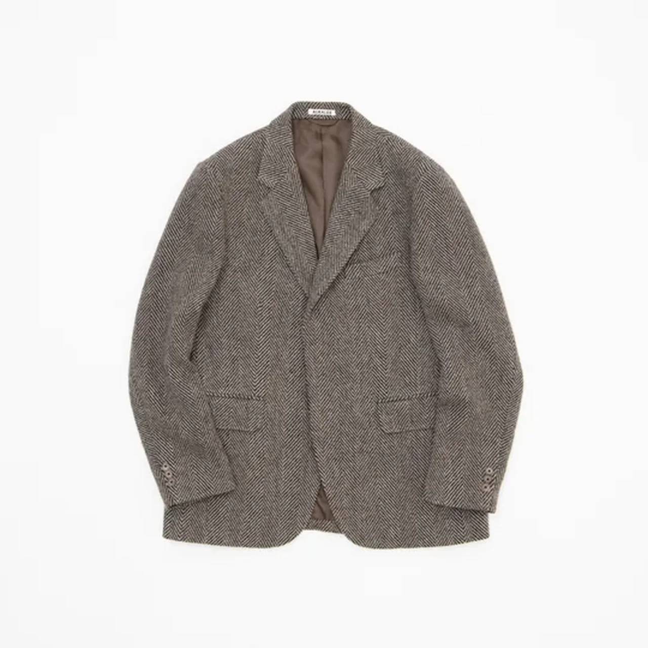 AURALEE｜LAMA SHETLAND WOOL TWEED OVER JACKET