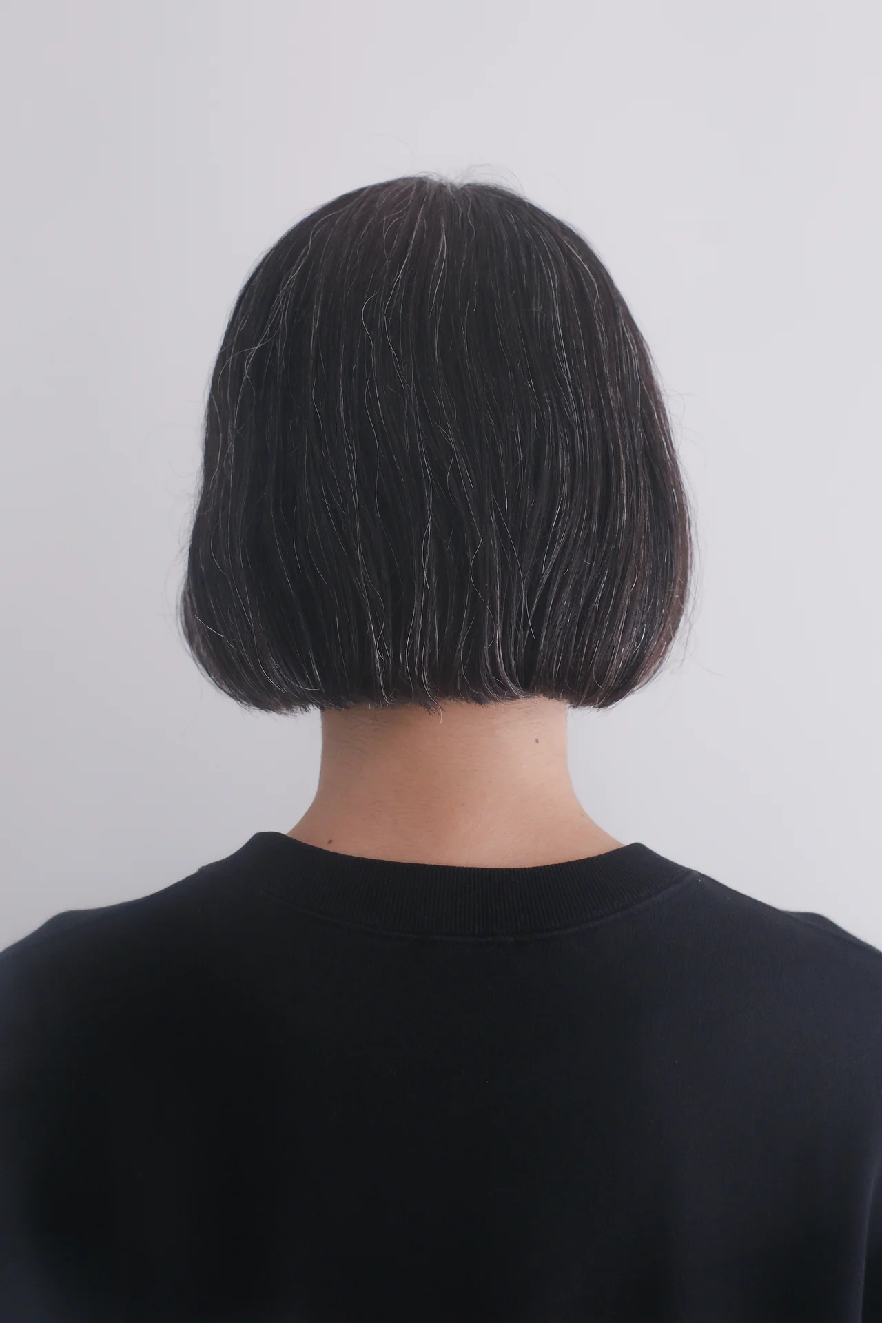 白髪のボブスタイル メンズヘア